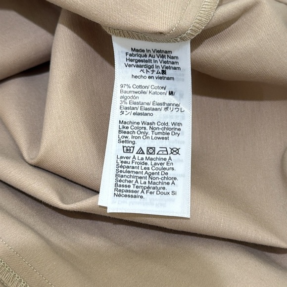 NWT J. Crew Gamine Utility Inspired Tan Khaki Short Sleeve Shirt Dress Size 14 - Picture 11 of 11